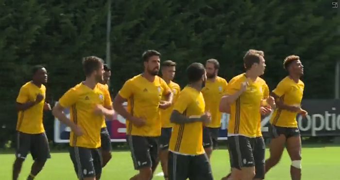 Juventus - Khedira - Bonucci allenamento