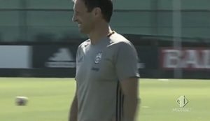 Juventus-Sassuolo allenamento allegri