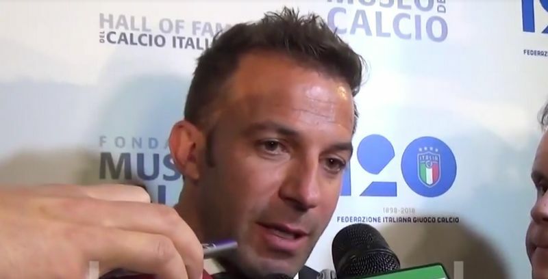 Del Piero all of fame real madrid juventus