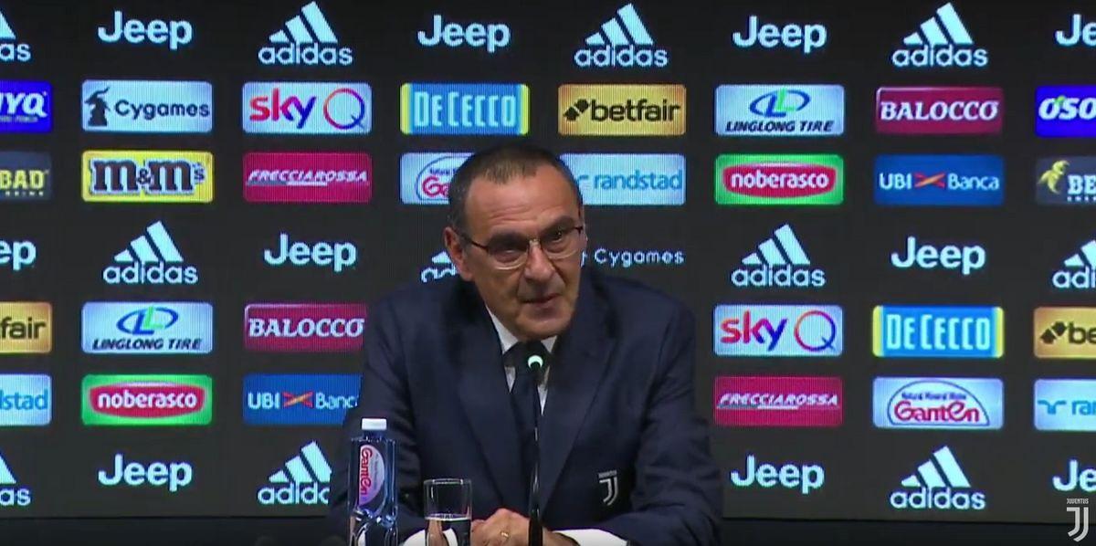 sarri juventus tottenham conferenza stampa