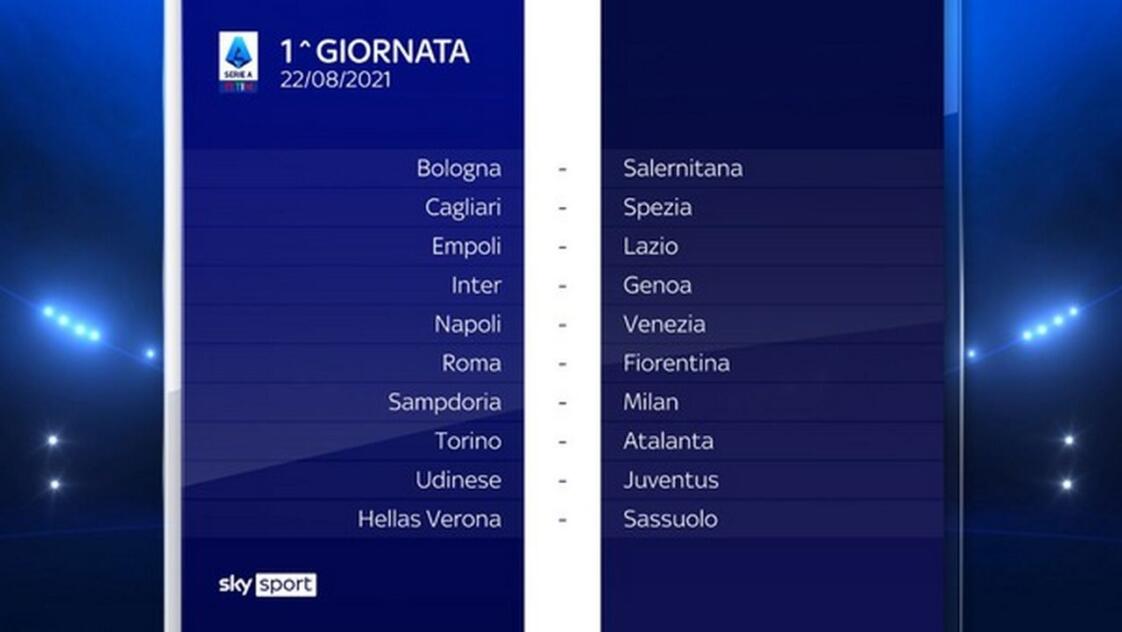 Prima Giornata Di Serie A 2021 22