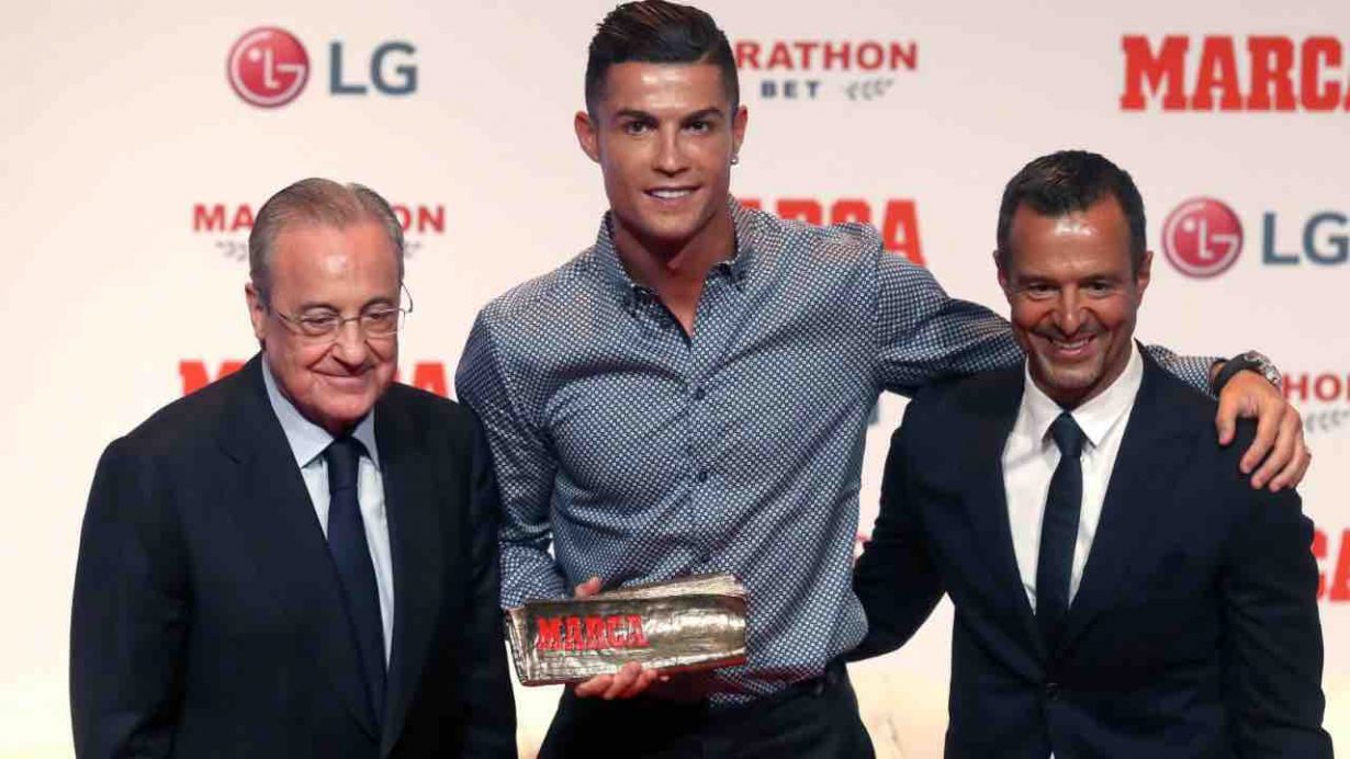 Florentino Perez, Cristiano Ronaldo e Jorge Mendes