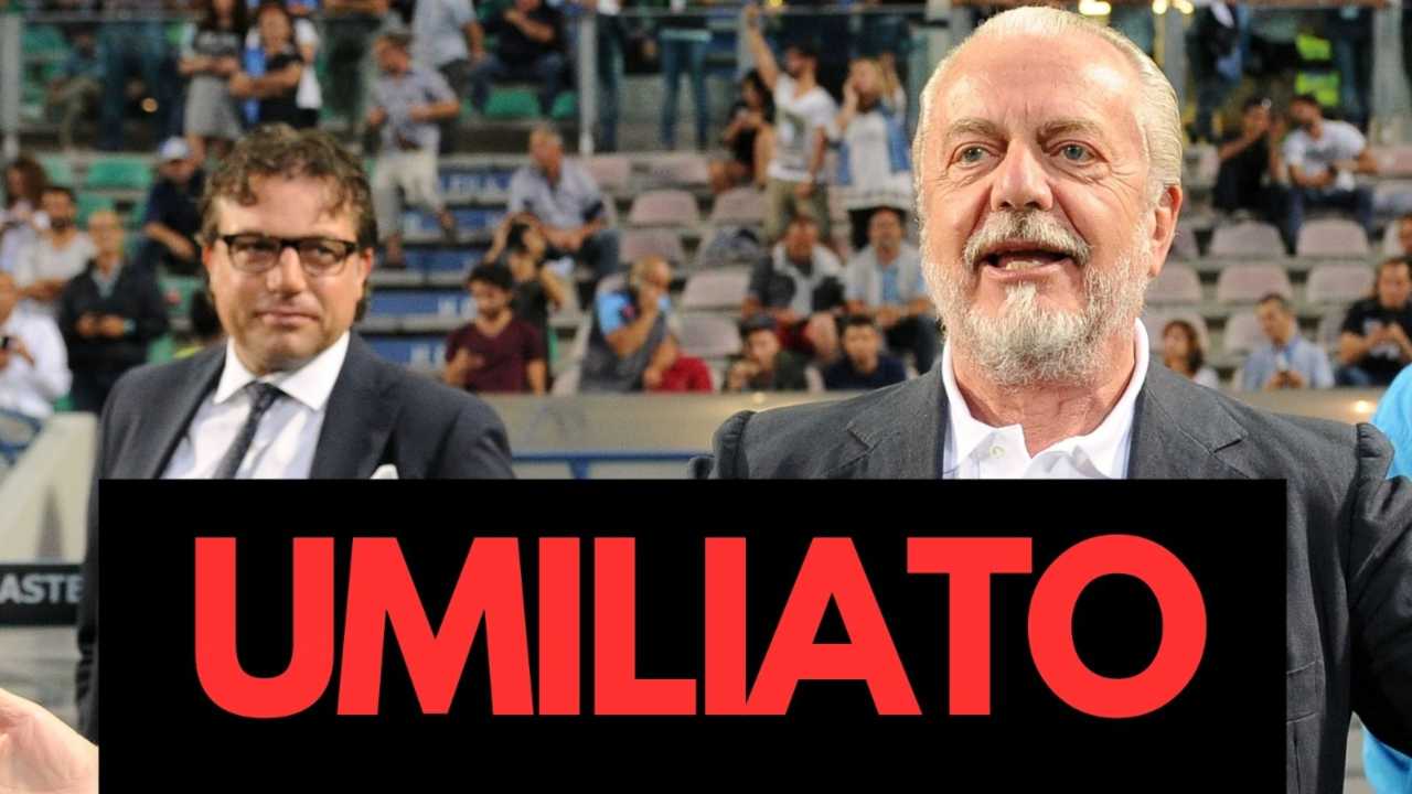 Giuntoli e De Laurentiis quando erano insieme alla guida del Napoli - foto LaPresse - JMania.it