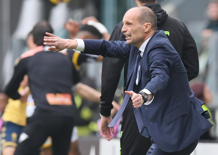 Max Allegri all'Allianz Stadium - Foto ANSA - Jmania.it