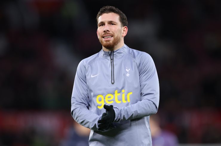 Pierre-Emile Kordt Højbjerg con la maglia del Tottenham - foto LaPresse - JMania.it