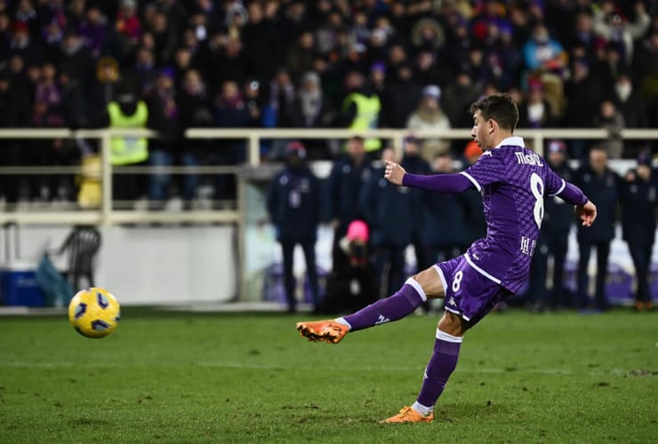 Maxime Lopez con la maglia della Fiorentina - Foto Lapresse - Jmania.it