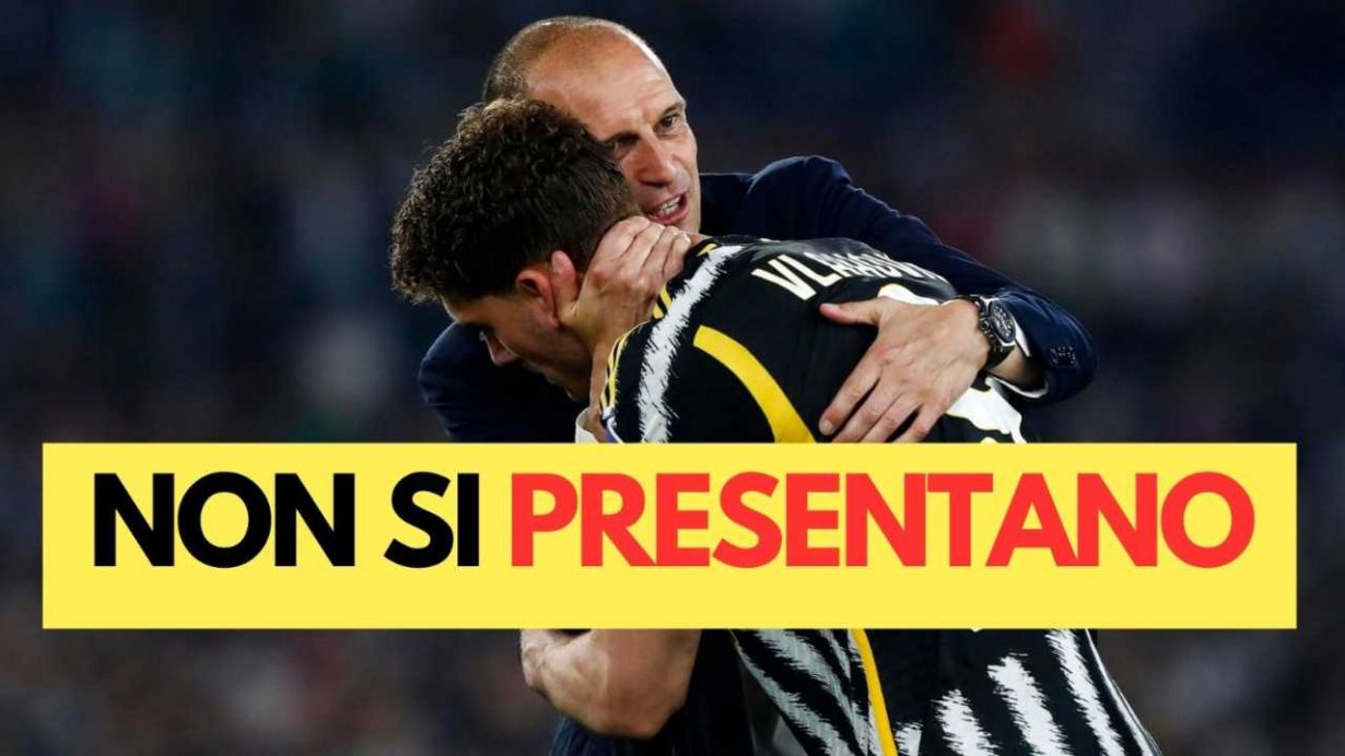 Allegri e Vlahovic