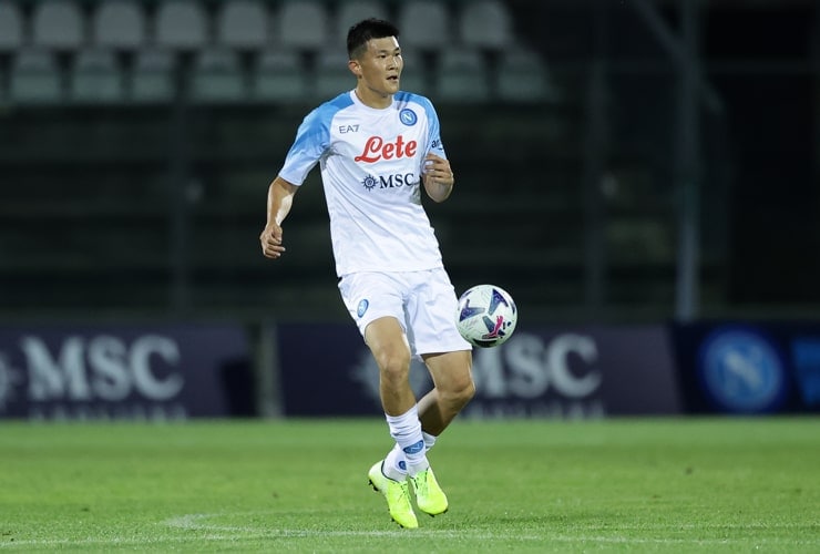 Kim in campo con la maglia del Napoli - Foto Lapresse - Jmania.it