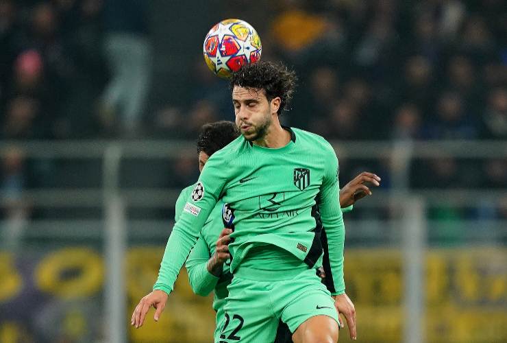 Mario Hermoso con la maglia dell'Atletico Madrid - foto LaPresse - JMania.it