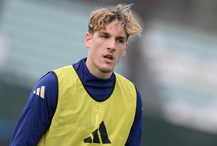 Zaniolo in allenamento - Foto Lapresse - Jmania.it