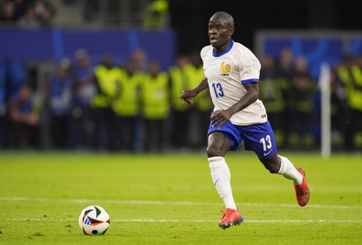 Kantè in campo con la maglia della Francia - Foto Lapresse - Jmania.it