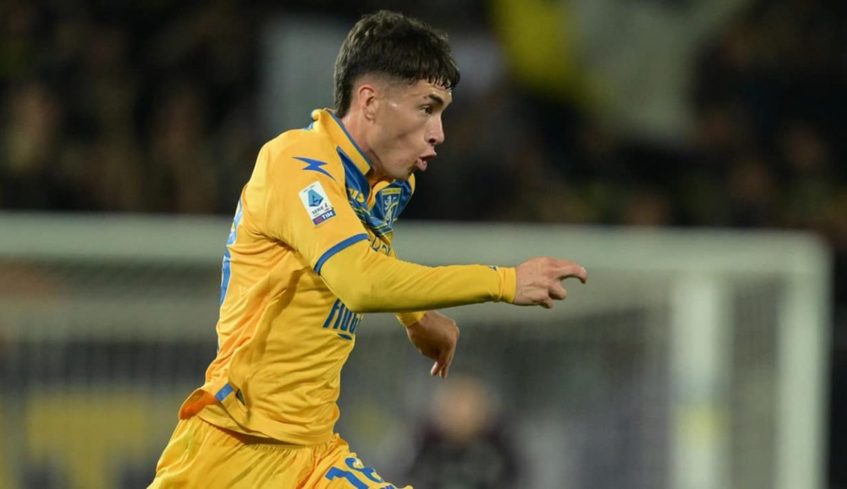 Matias Soulè in campo con il Frosinone - Foto Lapresse - Jmania.it