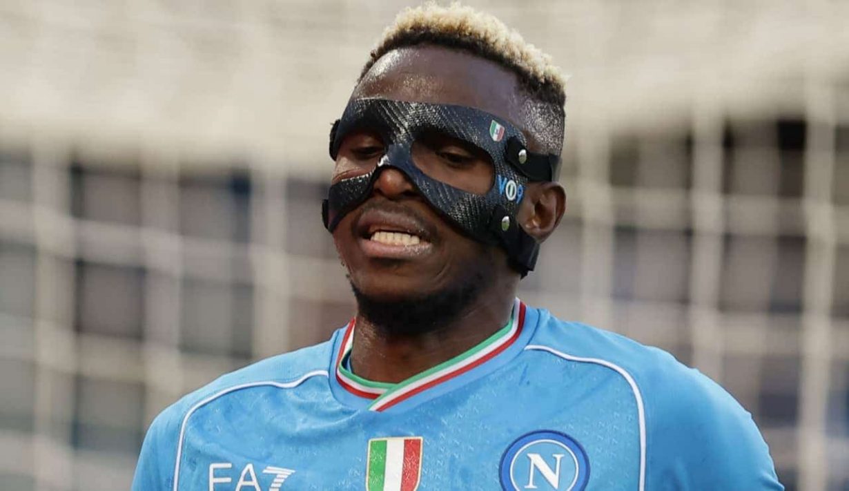 Victor Osimhen con la maglia del Napoli - Foto Lapresse - Jmania.it