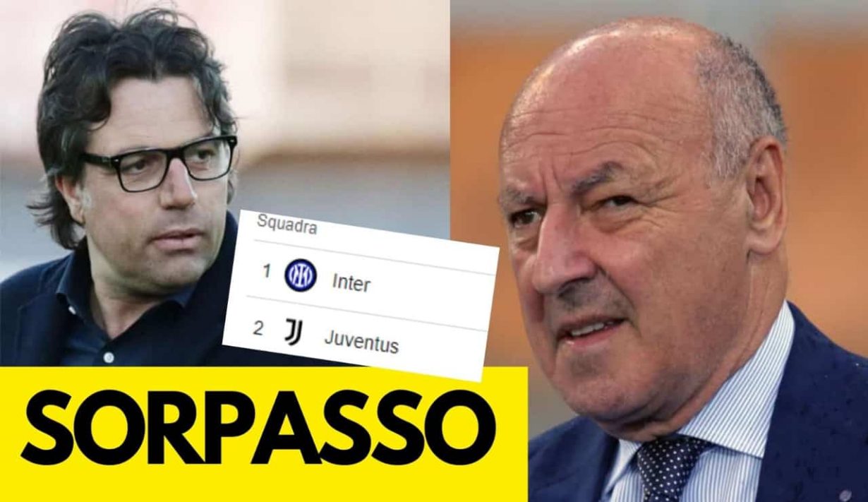 Cristiano Giuntoli e Beppe Marotta, il sorpasso - Foto ANSA - Dotsport.it