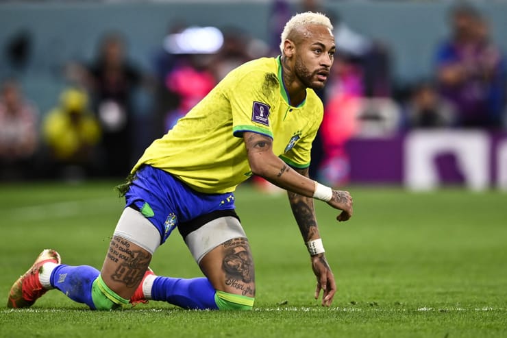 Neymar in campo con la maglia del Brasile - Foto Lapresse - Jmania.it