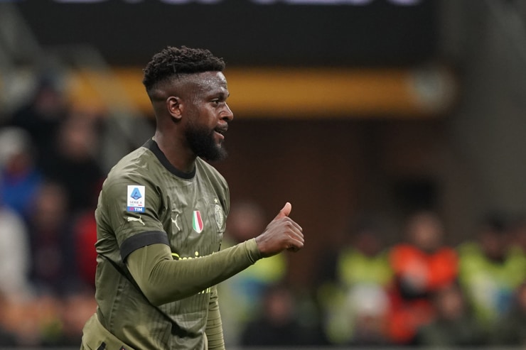 Origi in campo con la maglia del Milan - Foto Lapresse - Jmania.it