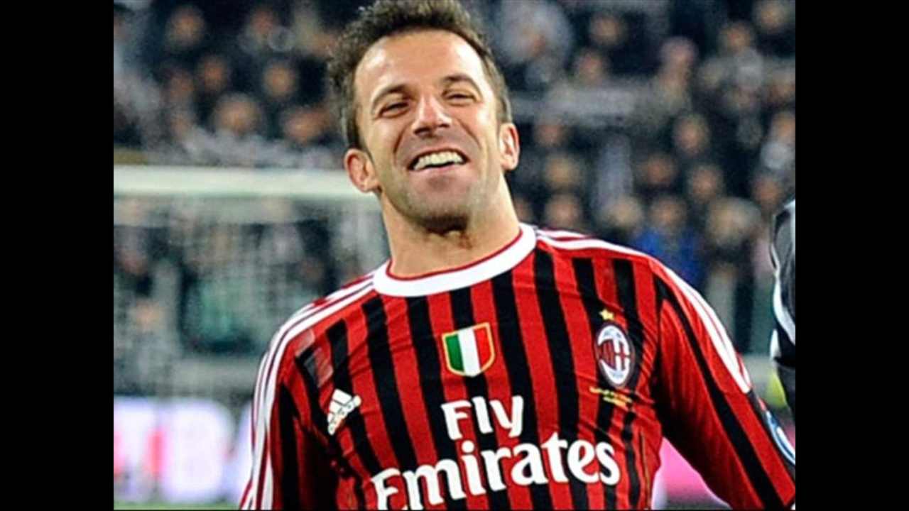 Alessandro Del Piero con la maglia del Milan