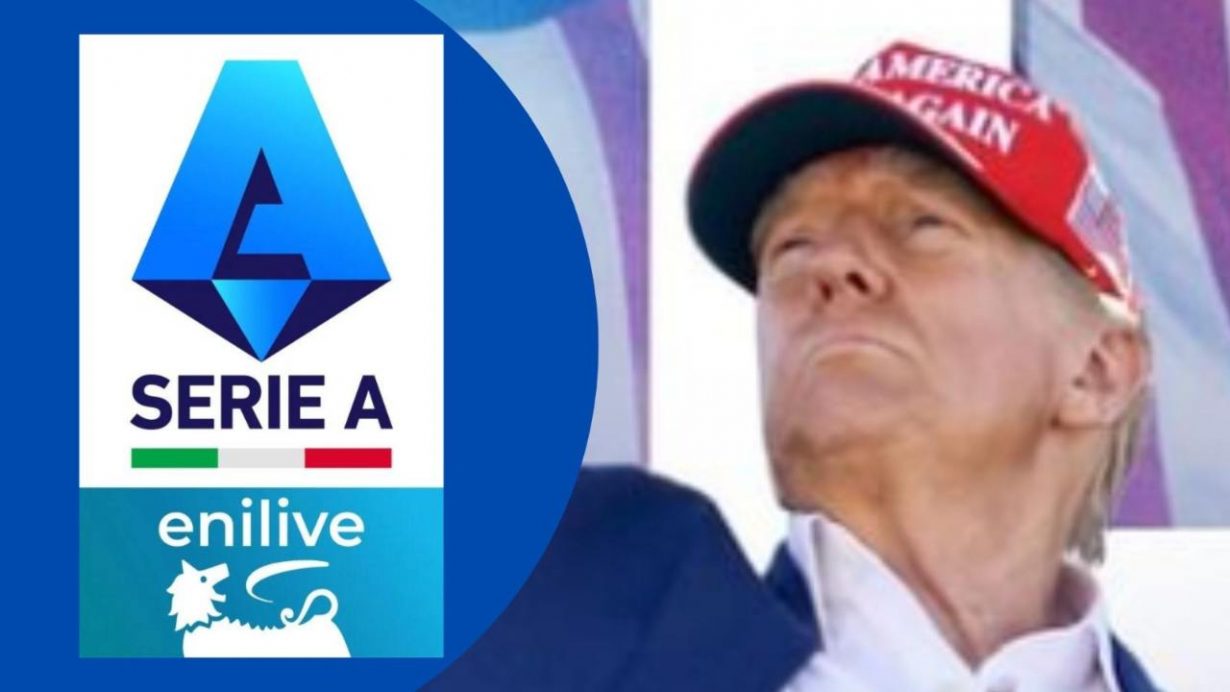 Il logo della Serie A e Donald Trump