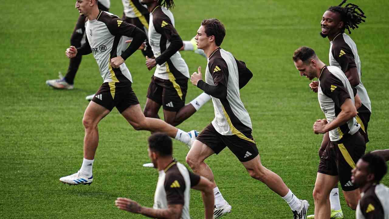 Juventus, allenamento alla Continassa 