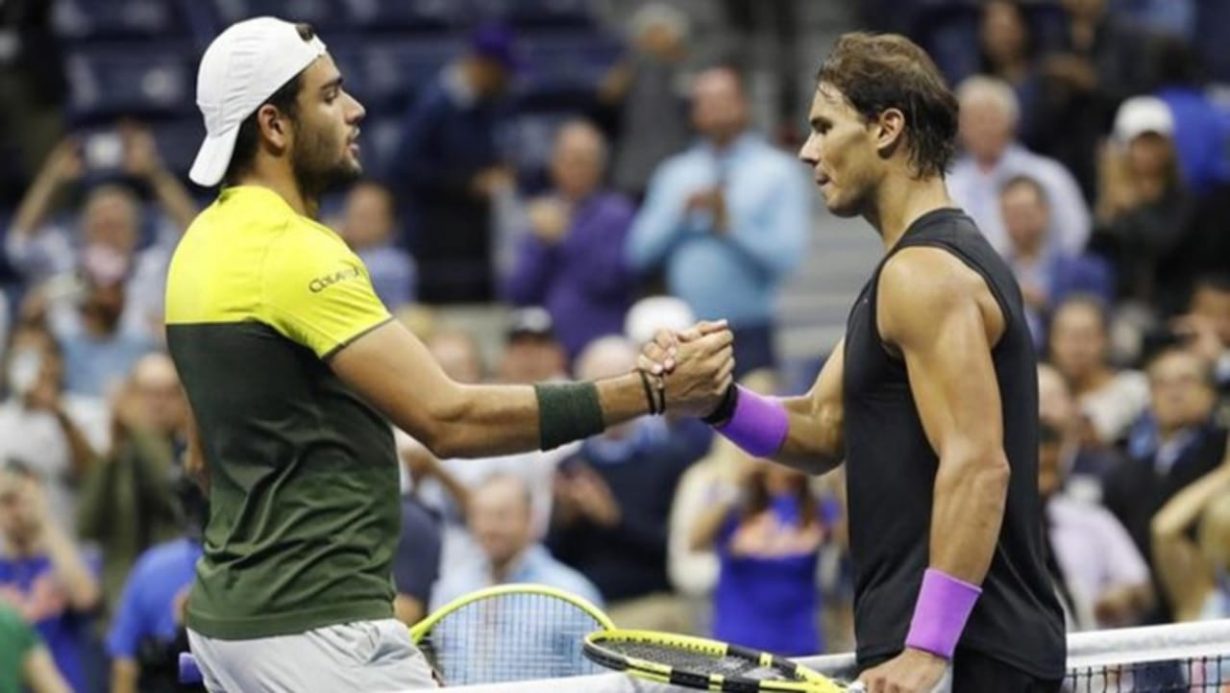 Matteo Berrettini e Rafael Nadal - Foto Ansa - Jmania