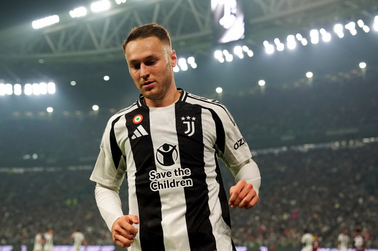 Teun Koopmeiners in campo con la maglia della Juventus - Foto Lapresse - Jmania.it