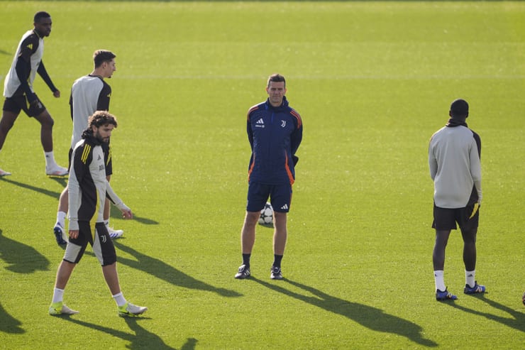 Thiago Motta durante un allenamento della Juventus - Foto Lapresse - Jmania