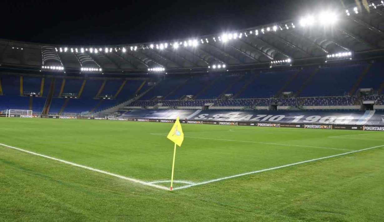 Lo stadio Olimpico di Roma vuoto - Foto Lapresse - Jmania