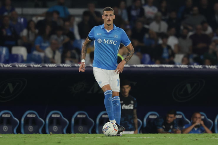 Rafa Marin in campo con la maglia del Napoli - Foto Lapresse - Jmania