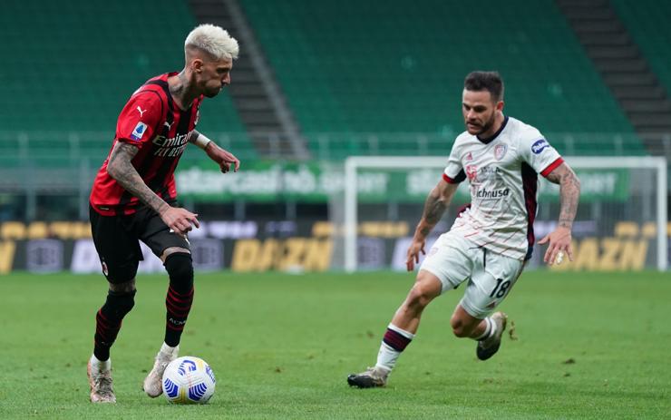 Castillejo in campo con la maglia del Milan - Foto Lapresse - Jmania