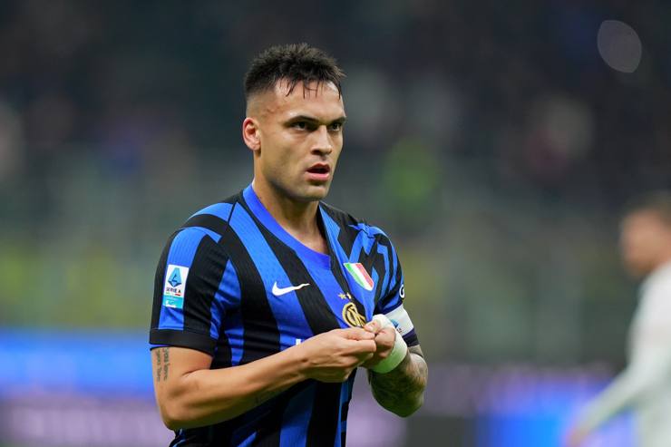 Lautaro Martinez in campo con la maglia dell'Inter - Foto Lapresse - Jmania