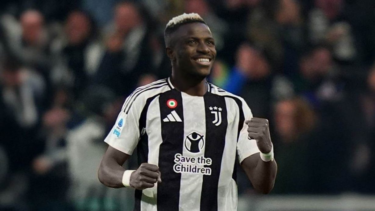 Victor Osimhen in campo con la maglia della Juventus - Foto Lapresse - Jmania